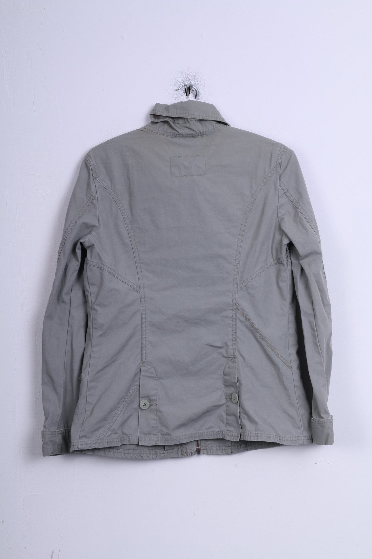 DIESEL Giacca da donna L in cotone grigio collo alto