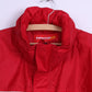 Touch 9  Mens M Rain Jacket Red Active Wear Nylon Hidden Hood Rain Coat