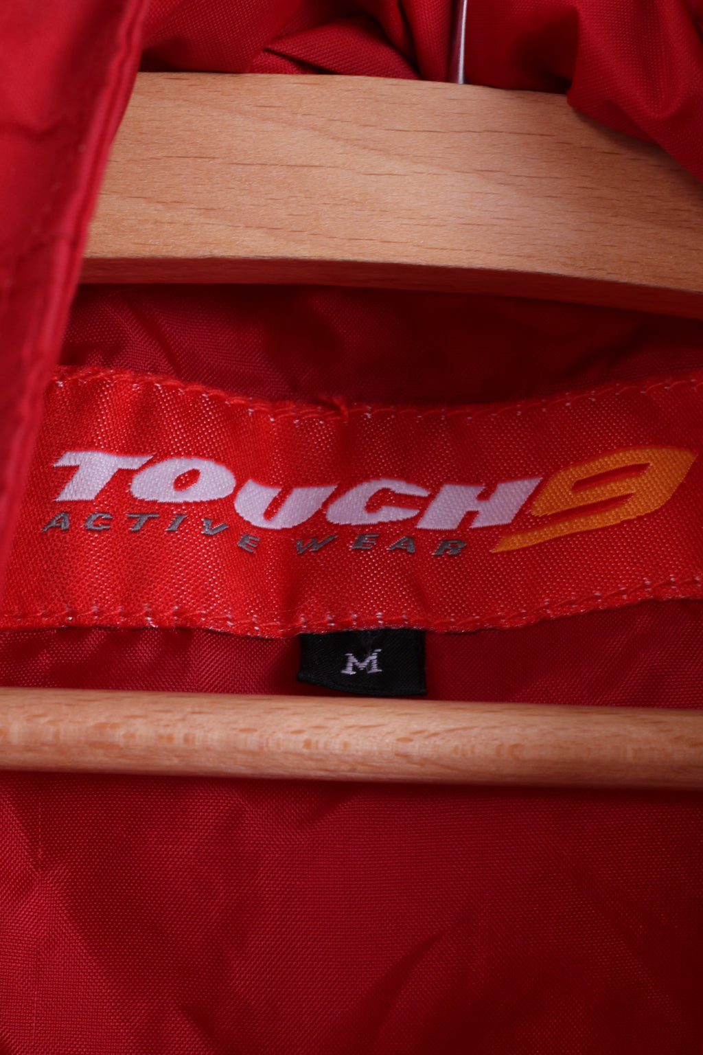 Touch 9 Veste de pluie M pour homme Rouge Active Wear Manteau de pluie à capuche cachée en nylon