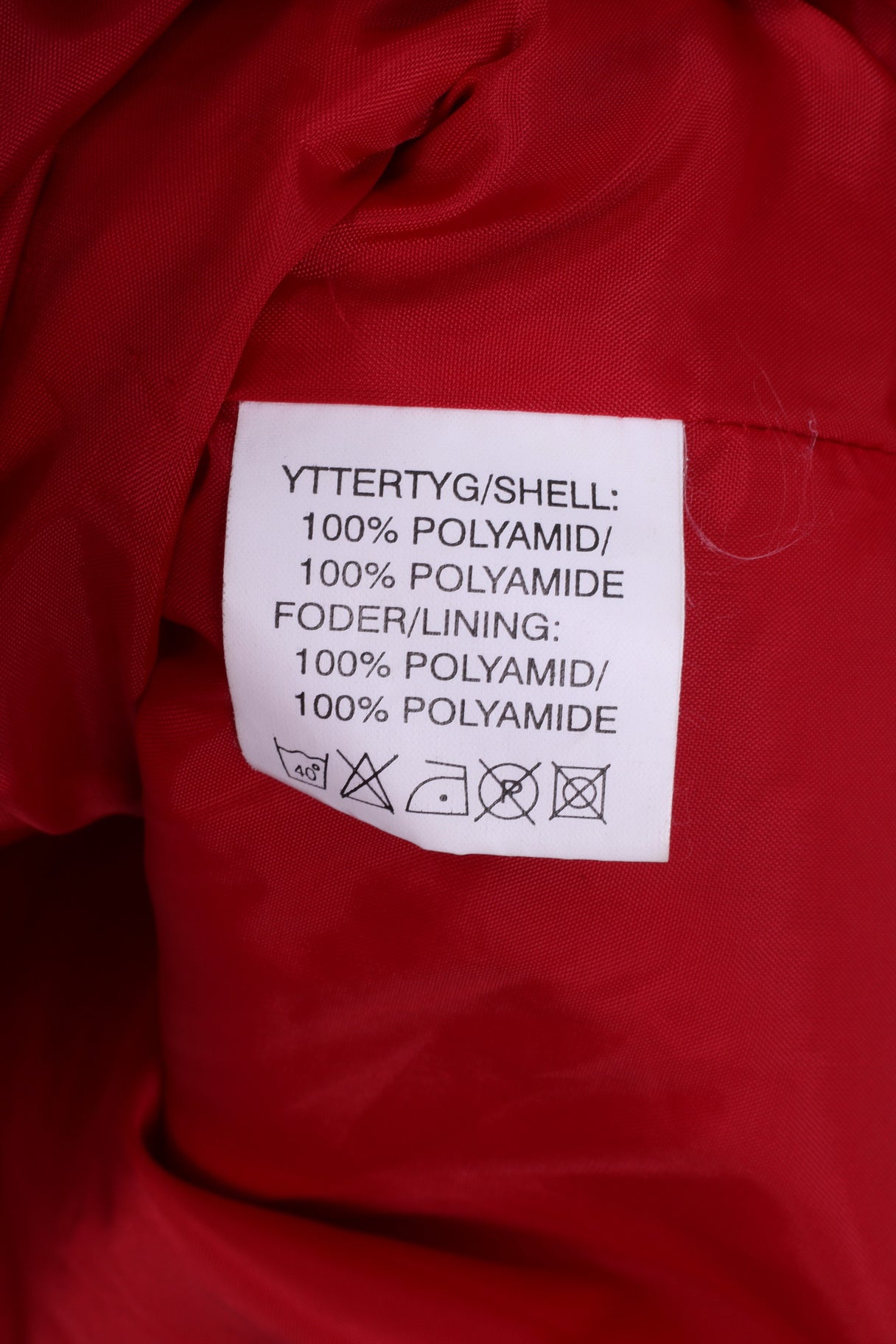 Touch 9 Veste de pluie M pour homme Rouge Active Wear Manteau de pluie à capuche cachée en nylon