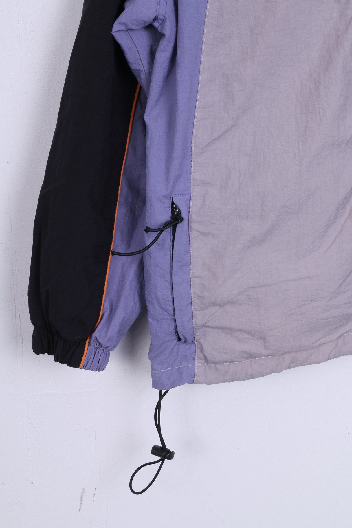 TOP LINE Womens S Track Top Jacket Nylon Retro Sweatshirt Grey Jacket