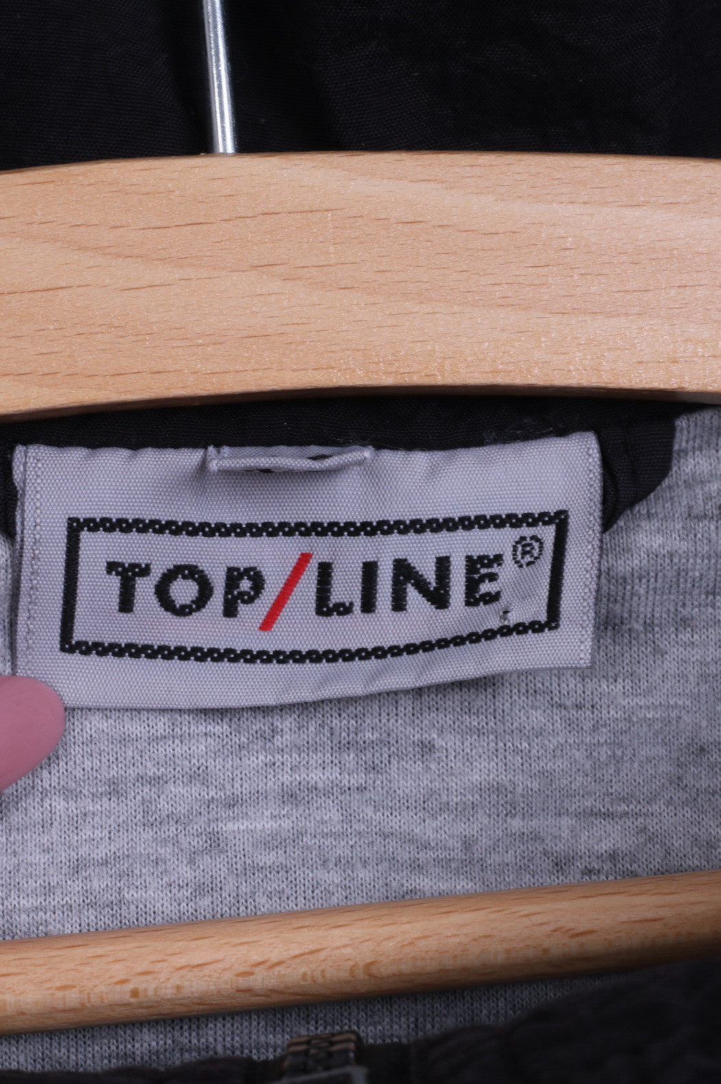 TOP LINE Womens S Track Top Jacket Nylon Retro Sweatshirt Grey Jacket