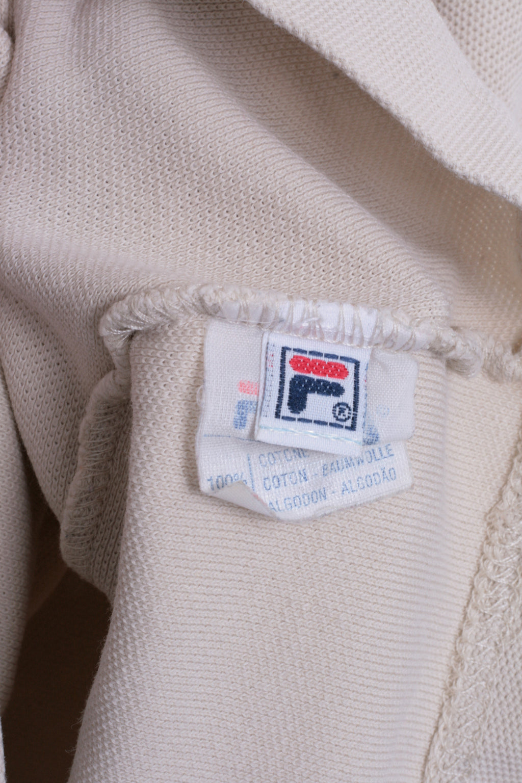 Fila Womens XS/S Polo Shirt Sport Beige Training Cotton Top - RetrospectClothes