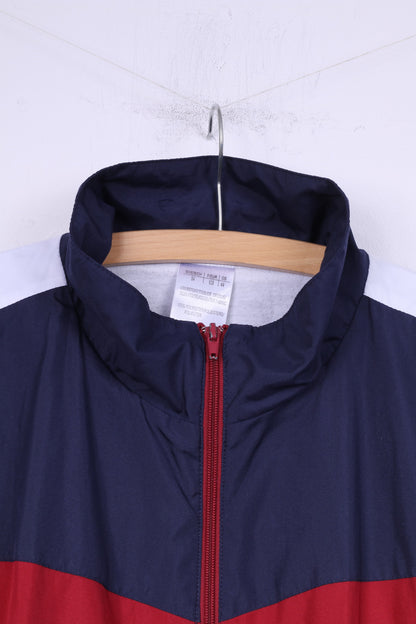 New Image Men 54 XL Jacket Navy Vintage Zip Up Training Sportswear Retro Top