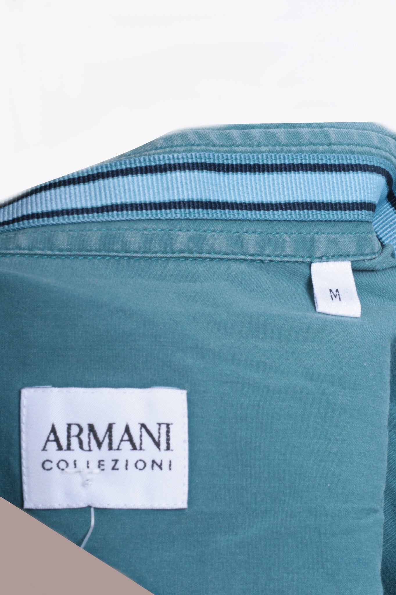 Armani Collezioni Womens M Casual Shirt Blue Classic - RetrospectClothes