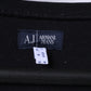 Armani Jeans Women 12 8 S Long Sleeved Shirt Black Cotton Stretch Logo Top