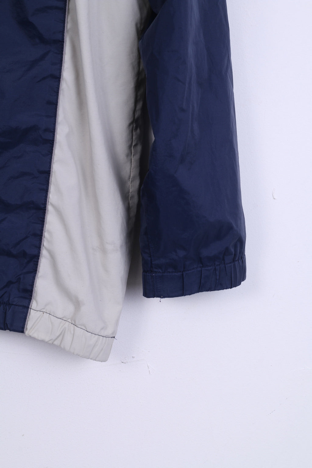 Nike Boys 14-16 Age Jacket Light Pullover Blue Nylon Athletic Zip Neck Training