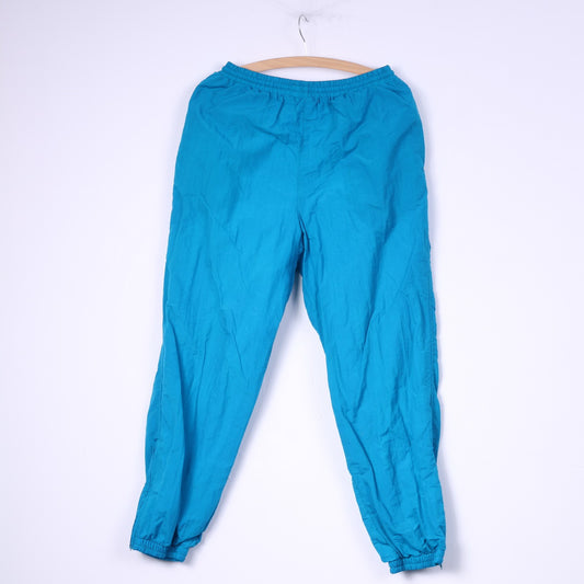 Crane Sports Homme S 36/38 Pantalon Bleu Nylon Imperméable Sportswear Bas