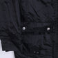 GatoNegro Womens Nylon Jacket 164 M Hood Parka Black - RetrospectClothes