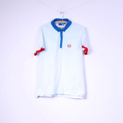 Polo da uomo Sergio Tacchini L azzurra a maniche corte con colletto button down 