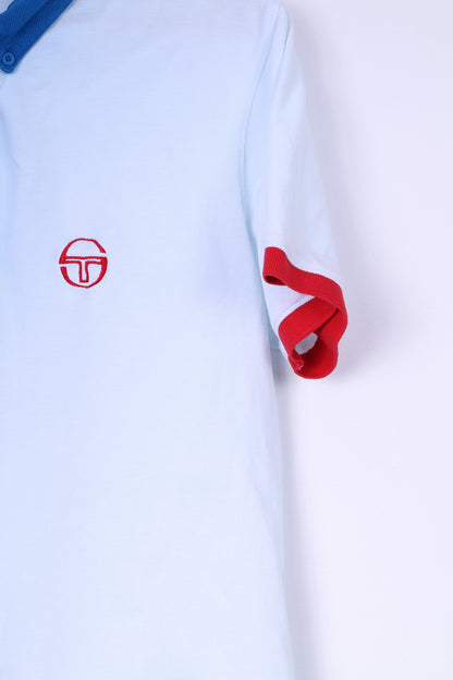 Polo da uomo Sergio Tacchini L azzurra a maniche corte con colletto button down 