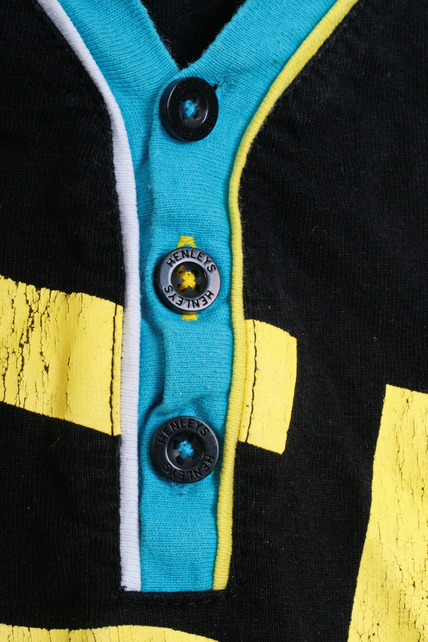 Henleys Mens 2 M Shirt Black V Neck Cotton Summer Project Deluxe - RetrospectClothes