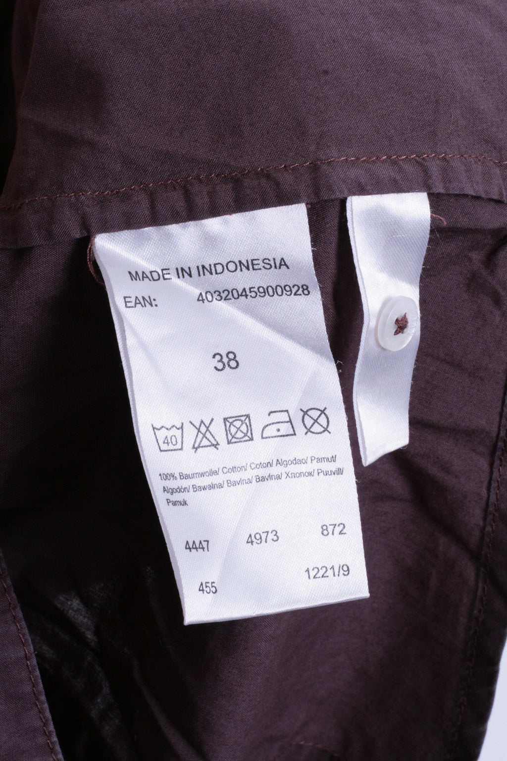 Mustang Jeans Womens M Casual Shirt Cotton Top Chocolate Color - RetrospectClothes