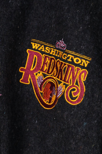 Throwbacks DeLong Washington Redskins NFL Veste XL pour homme Noir Bomber vintage Top 