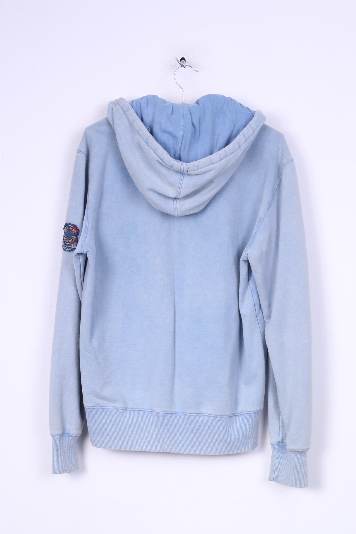 Crocker Sweat-shirt XL à capuche et fermeture éclair pour homme - Look bleu clair