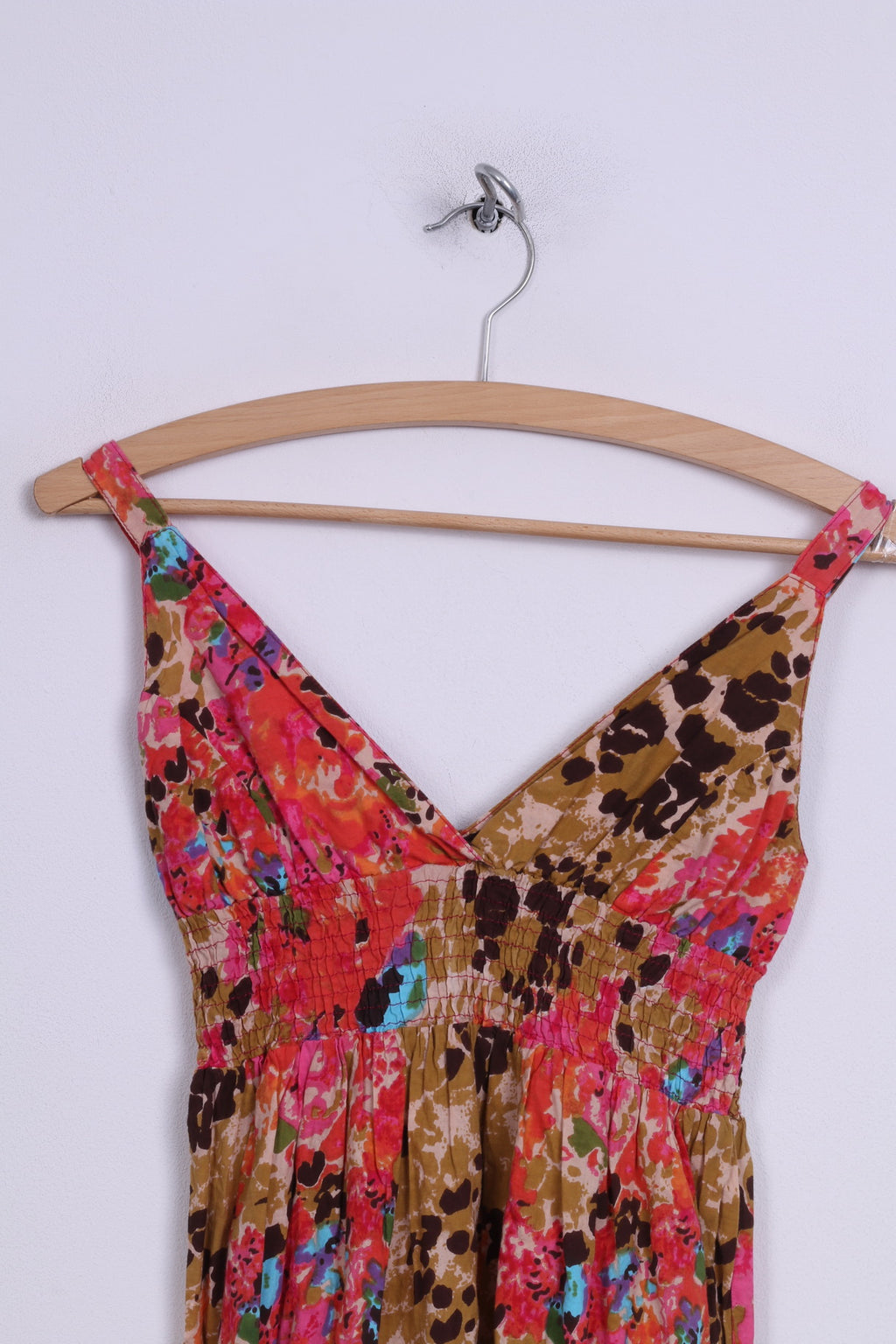 Kylie Girls 11Yrs/146cm Tank Top Dress Midi Flower Printed Cotton Summer