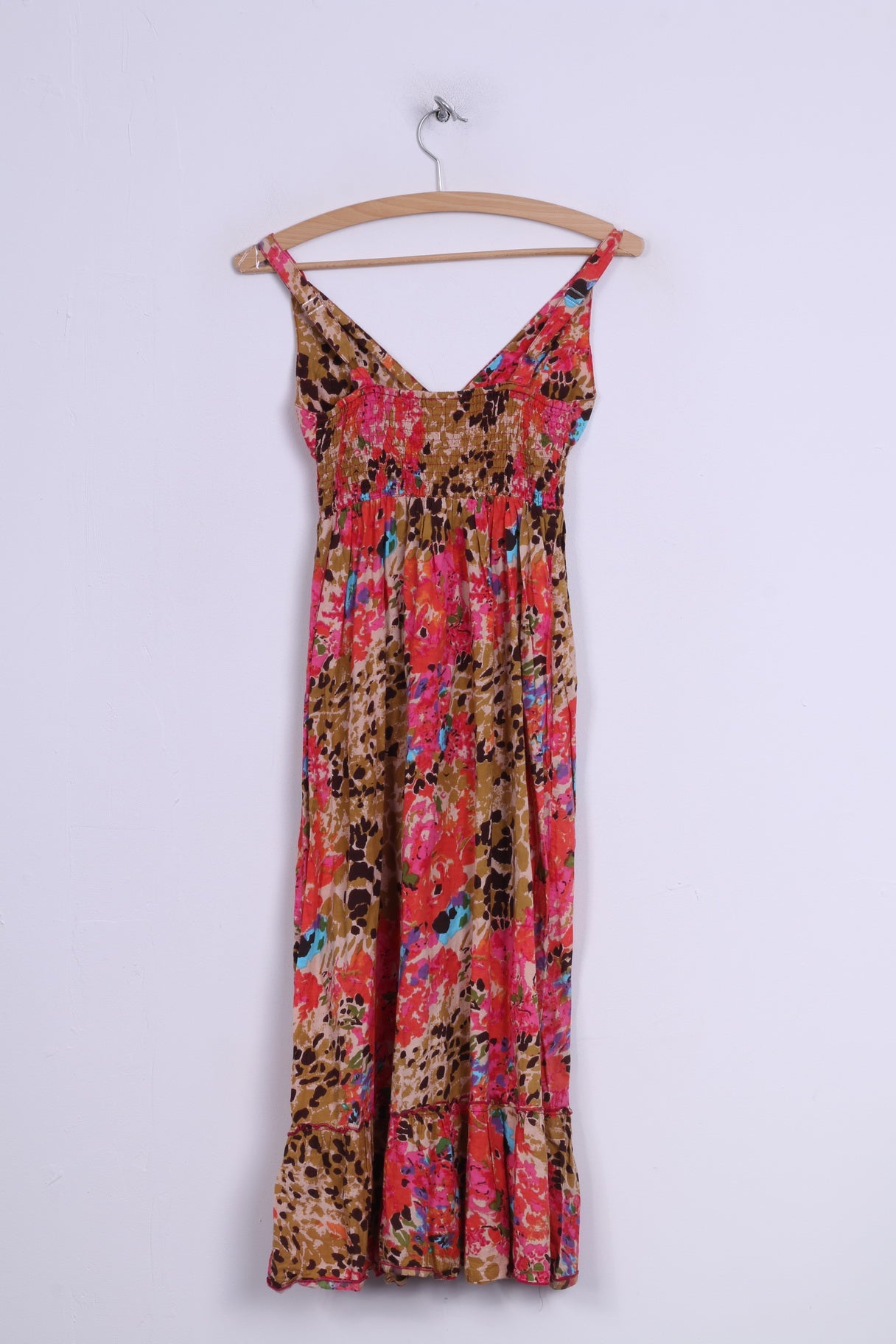 Kylie Girls 11Yrs/146cm Tank Top Dress Midi Flower Printed Cotton Summer