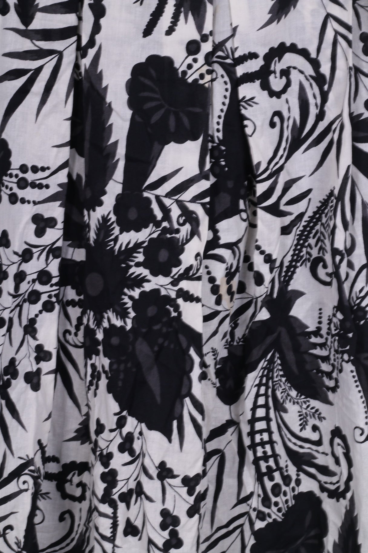 Florence + Fred Abito da skater a fascia da donna 14 M stampato bianco nero in cotone midi