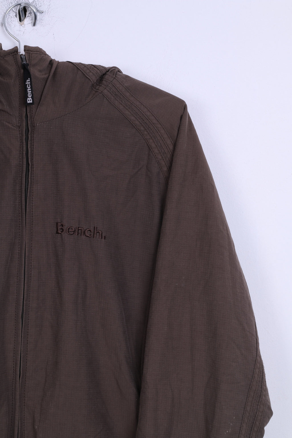 Bench Veste S pour femme en coton marron avec capuche intérieure chaude en polaire