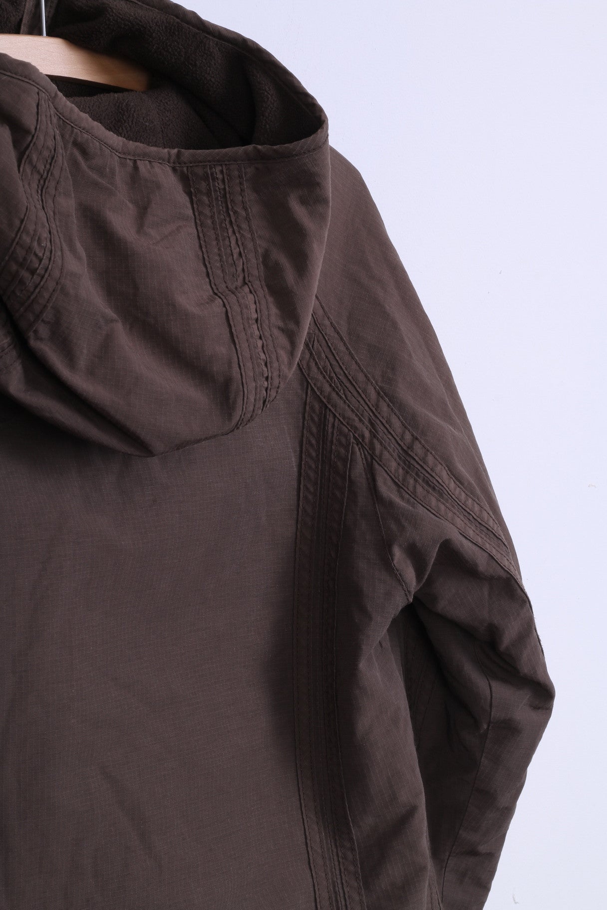 Bench Veste S pour femme en coton marron avec capuche intérieure chaude en polaire