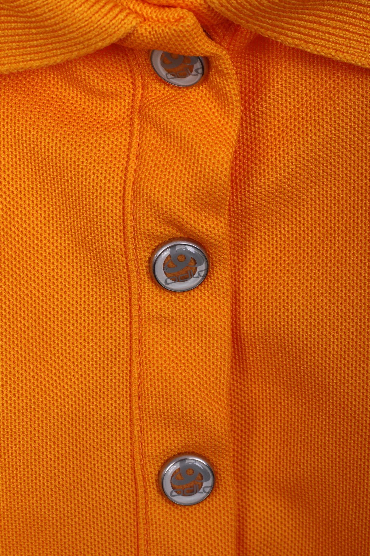 ODLO Womens XL Polo Shirt Orange Sport Buttons