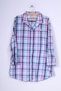 Pigiama XL da donna Love Sleep Dream a quadri viola da notte