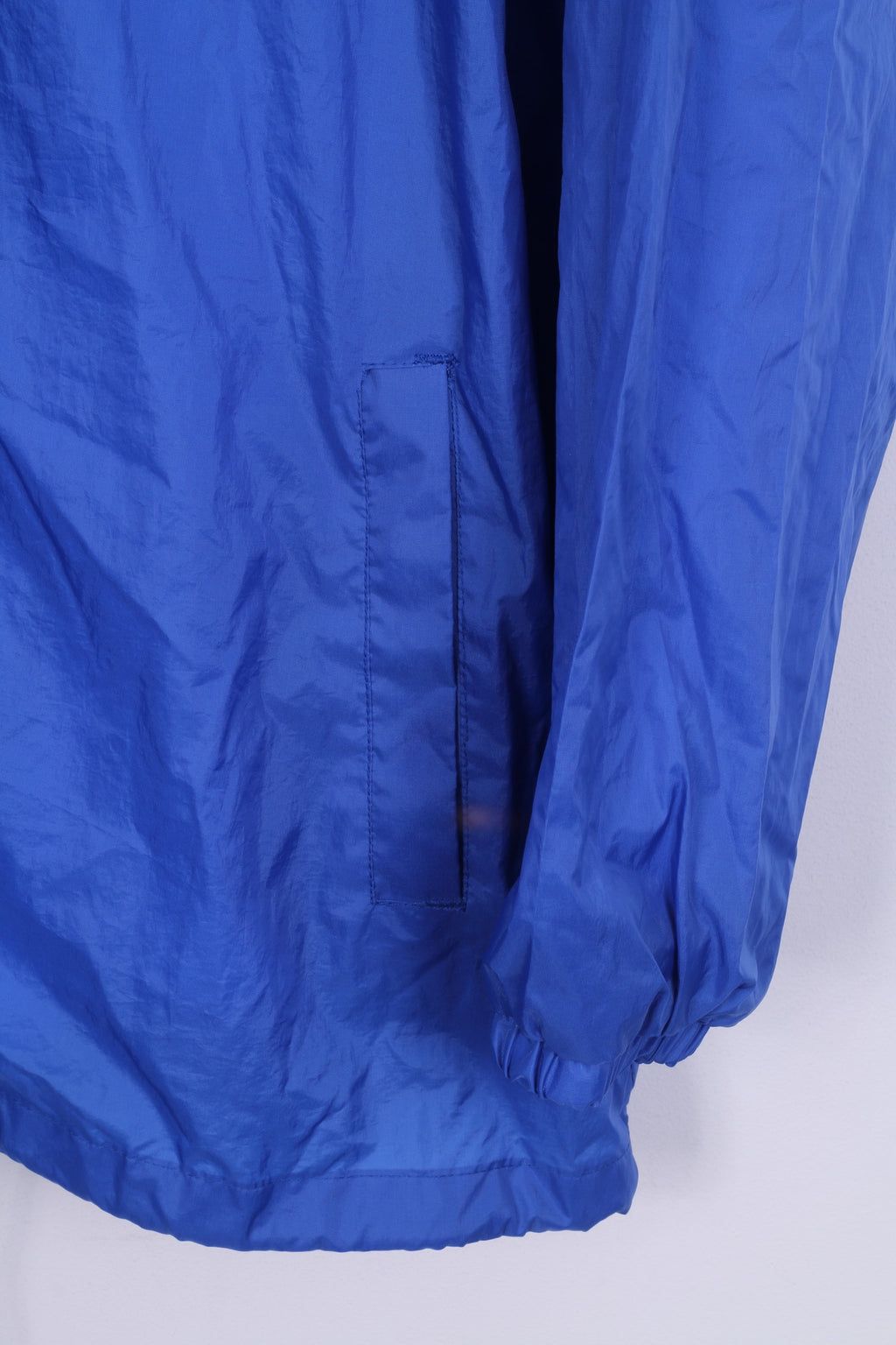Us Basic Veste légère XL en nylon imperméable avec boutons pression bleus pour homme 
