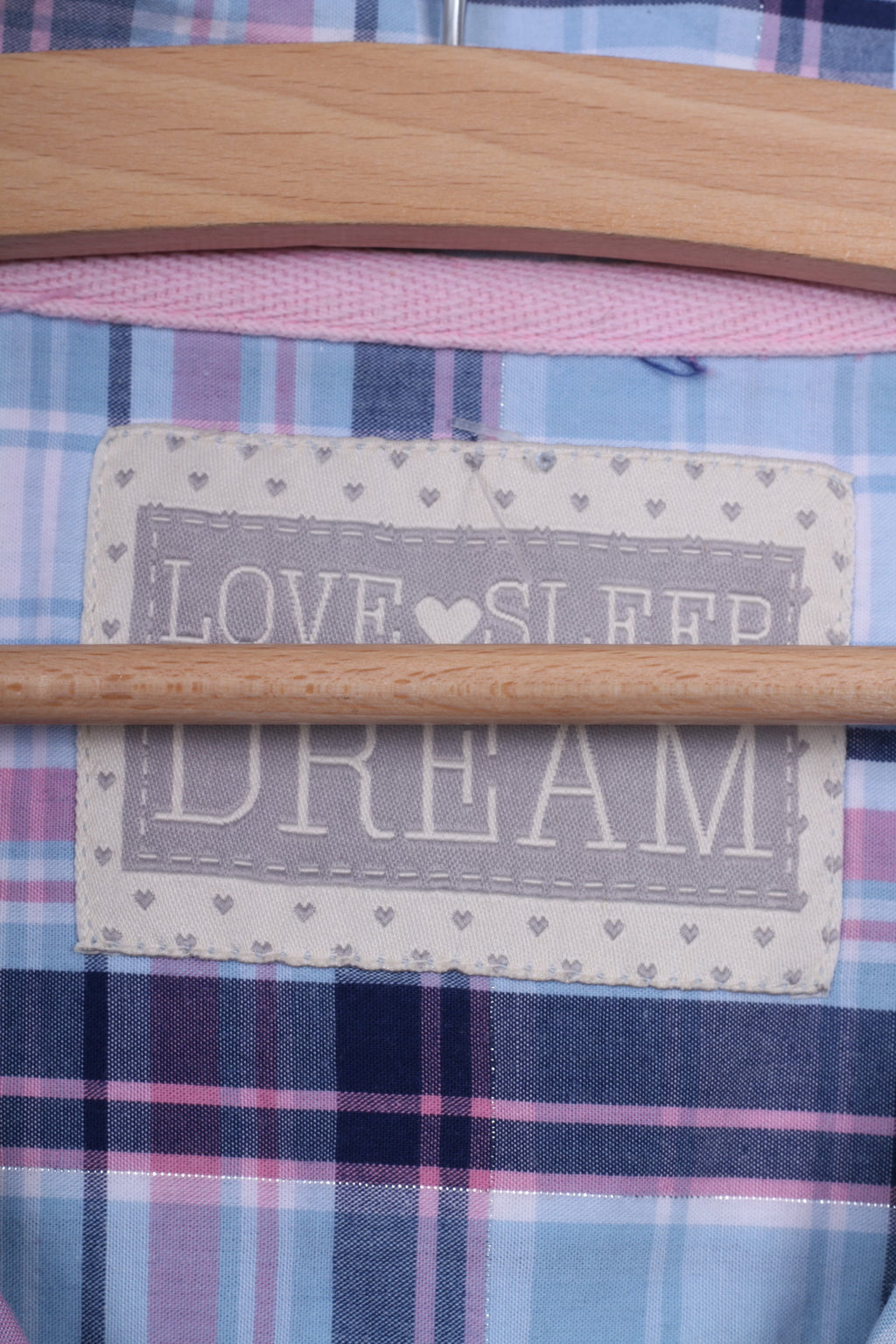 Love Sleep Dream Pyjama XL pour femme à carreaux violet