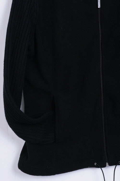 Carolyn Taylor Womens XL Fleece Top Sweatshirt Black - RetrospectClothes