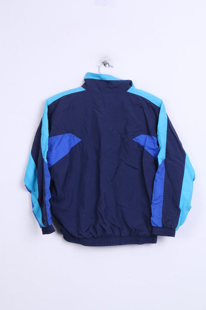 Rucanor Boys 152 Jacket Track Top Waterproof Nylon Blue - RetrospectClothes