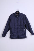 Gaastra Veste M pour homme en nylon bleu marine imperméable matelassé avec fermeture éclair