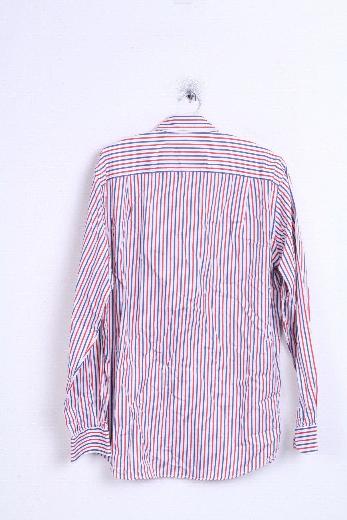 Camicia casual da uomo STORM L, colletto button down in cotone bianco a righe