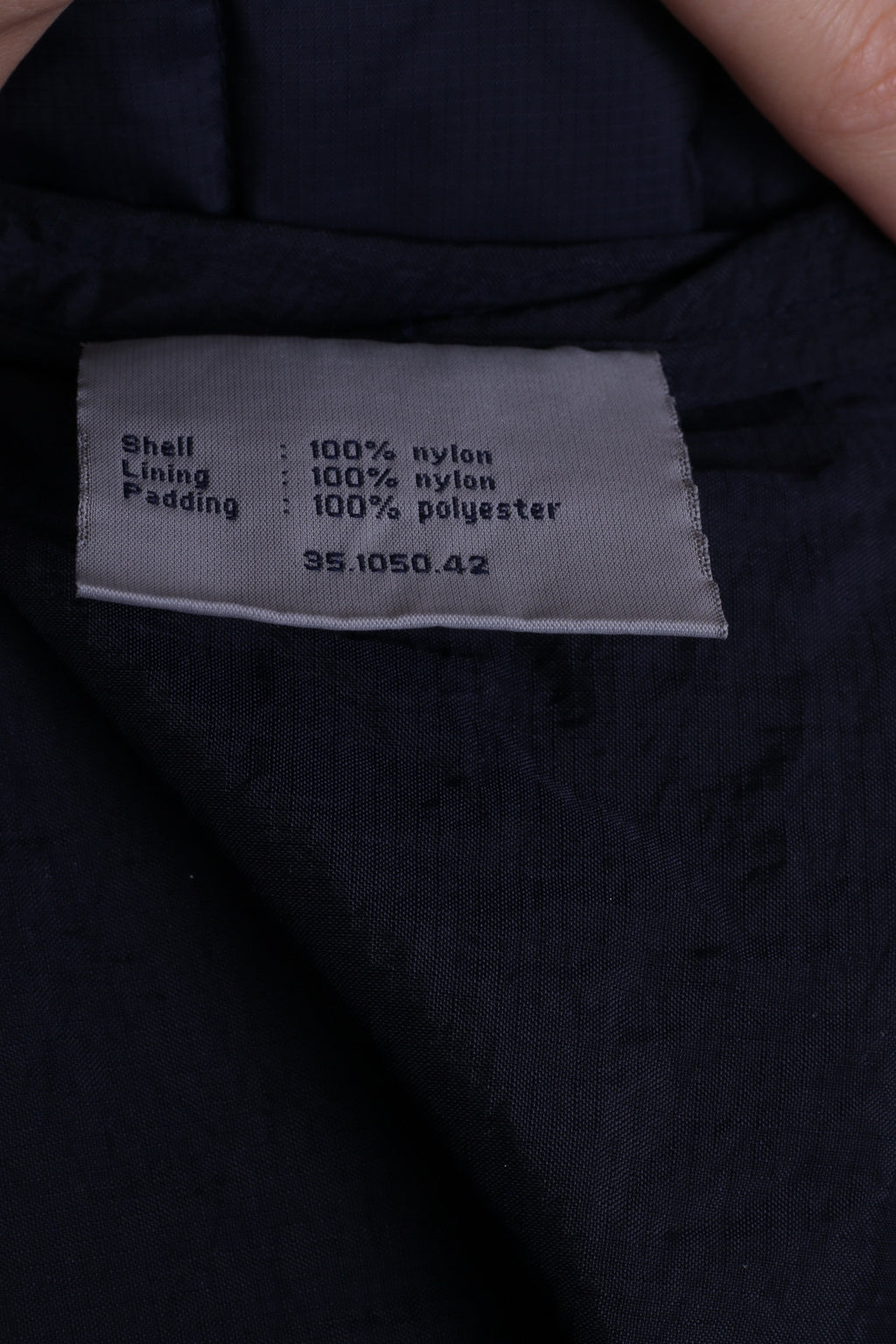 Gaastra Mens M Jacket Navy Blue Nylon Waterproof Quilted  Zip Up