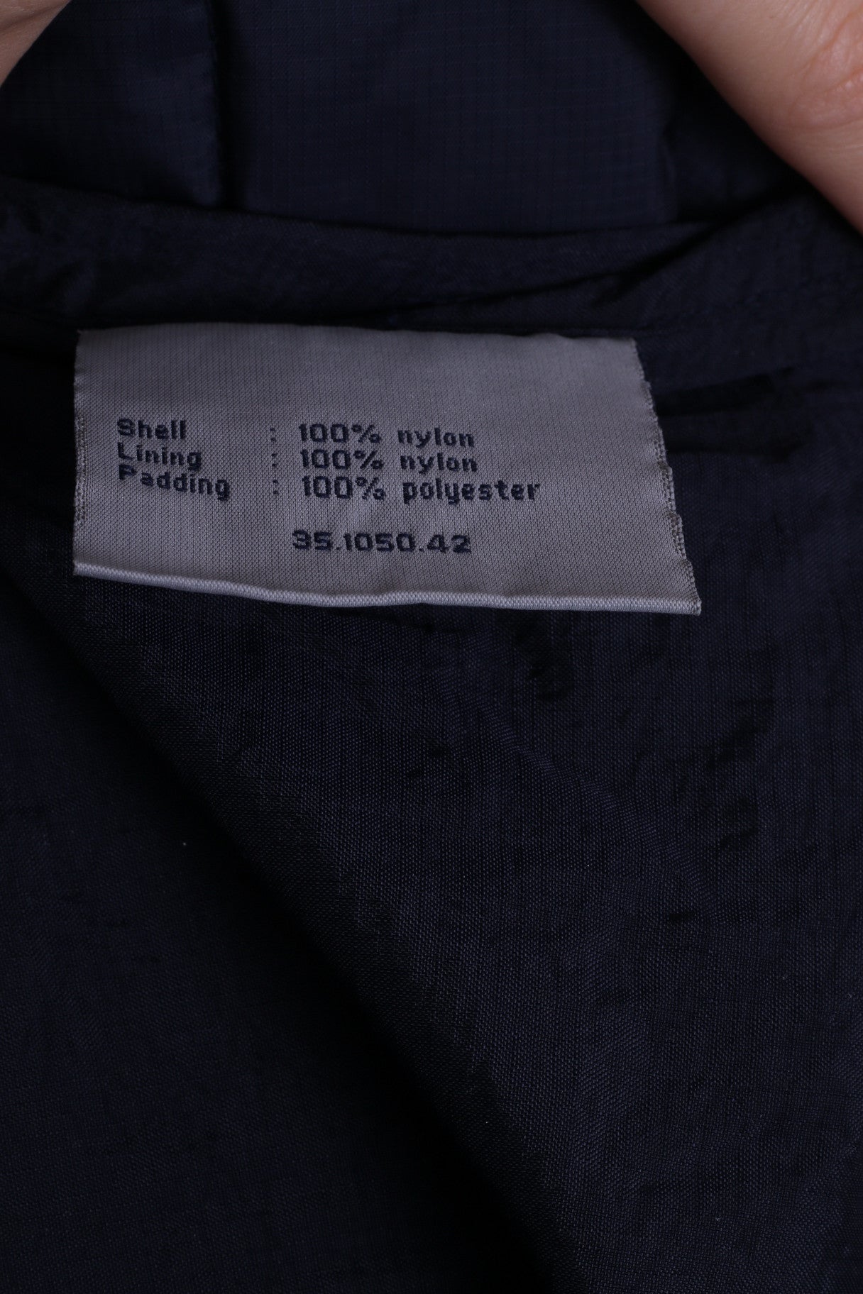 Gaastra Mens M Jacket Navy Blue Nylon Waterproof Quilted  Zip Up