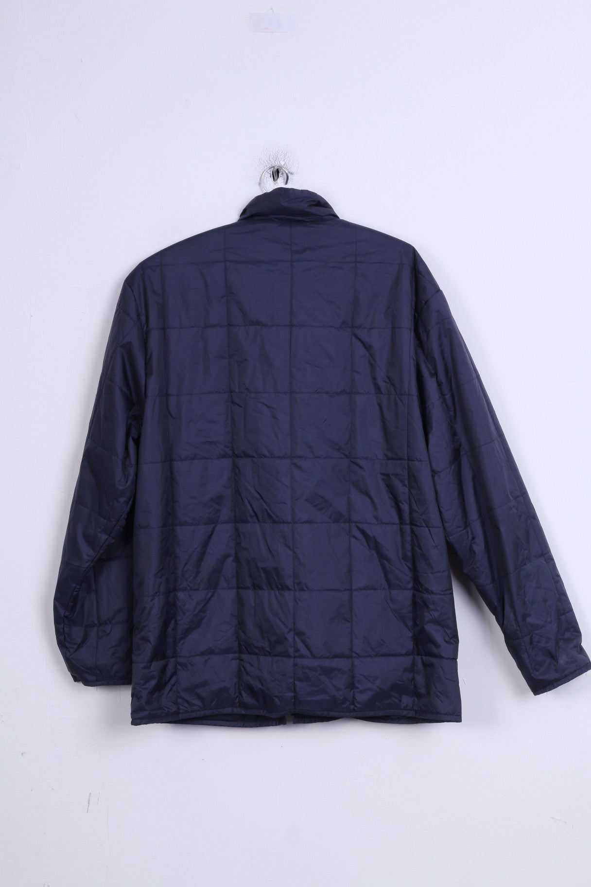 Gaastra Mens M Jacket Navy Blue Nylon Waterproof Quilted  Zip Up