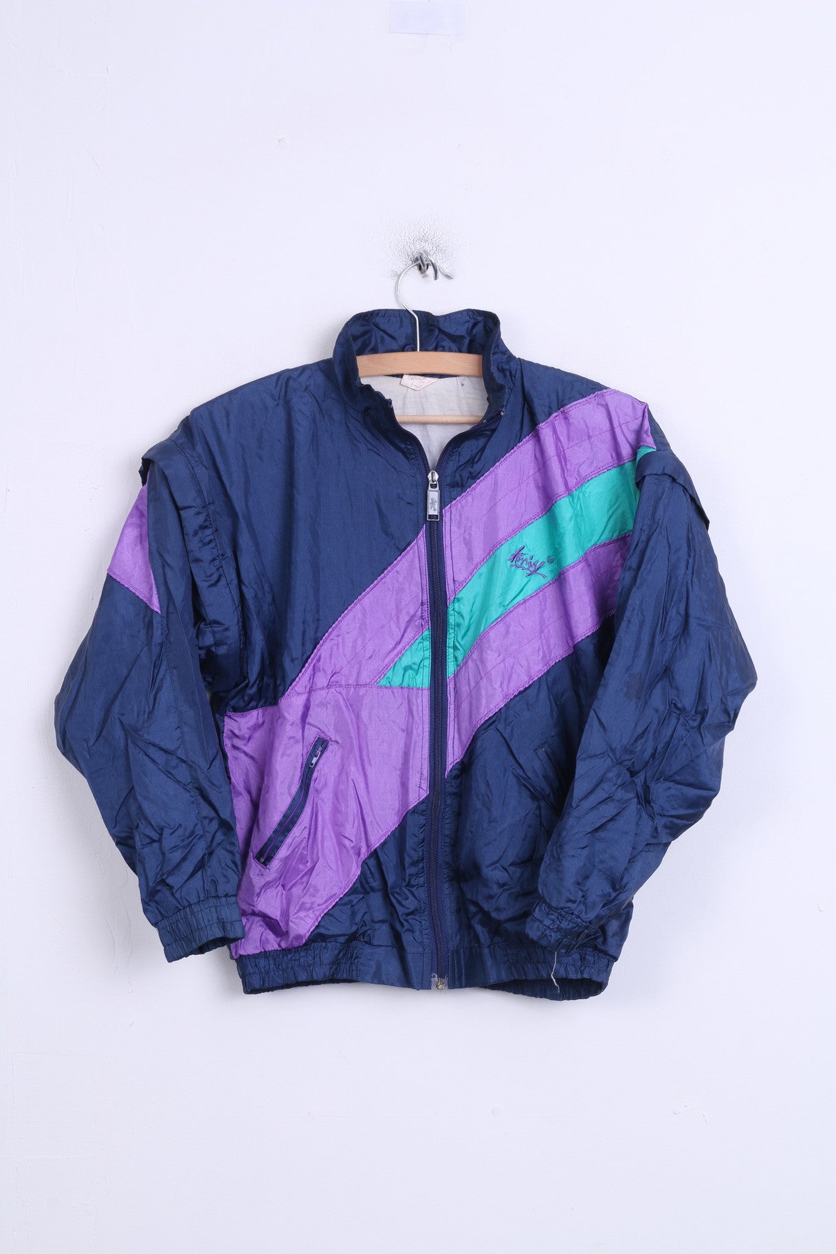 Amigo Boys 152 Jacket Track Top Waterproof Nylon Removable Sleeves - RetrospectClothes