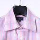 Paul Smith Jeans Men S Casual Shirt Pink Check Cotton Short Sleeve Top