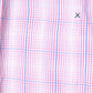 Paul Smith Jeans Men S Casual Shirt Pink Check Cotton Short Sleeve Top