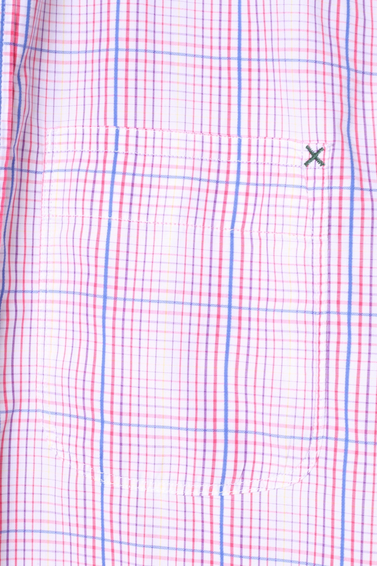 Paul Smith Jeans Men S Casual Shirt Pink Check Cotton Short Sleeve Top