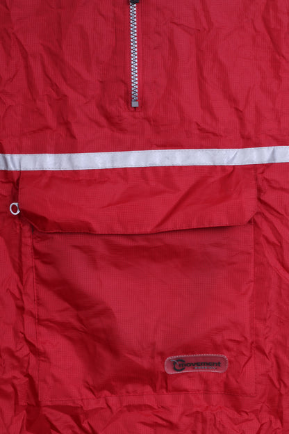 Movement Session Boys 116-128 Cape Jacket Raincoat Waterproof Red