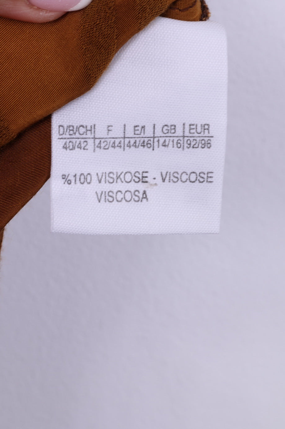 Vintage Femme 40/42 M Tunique Chemise Col Montant Boutons Détaillés Moutarde 