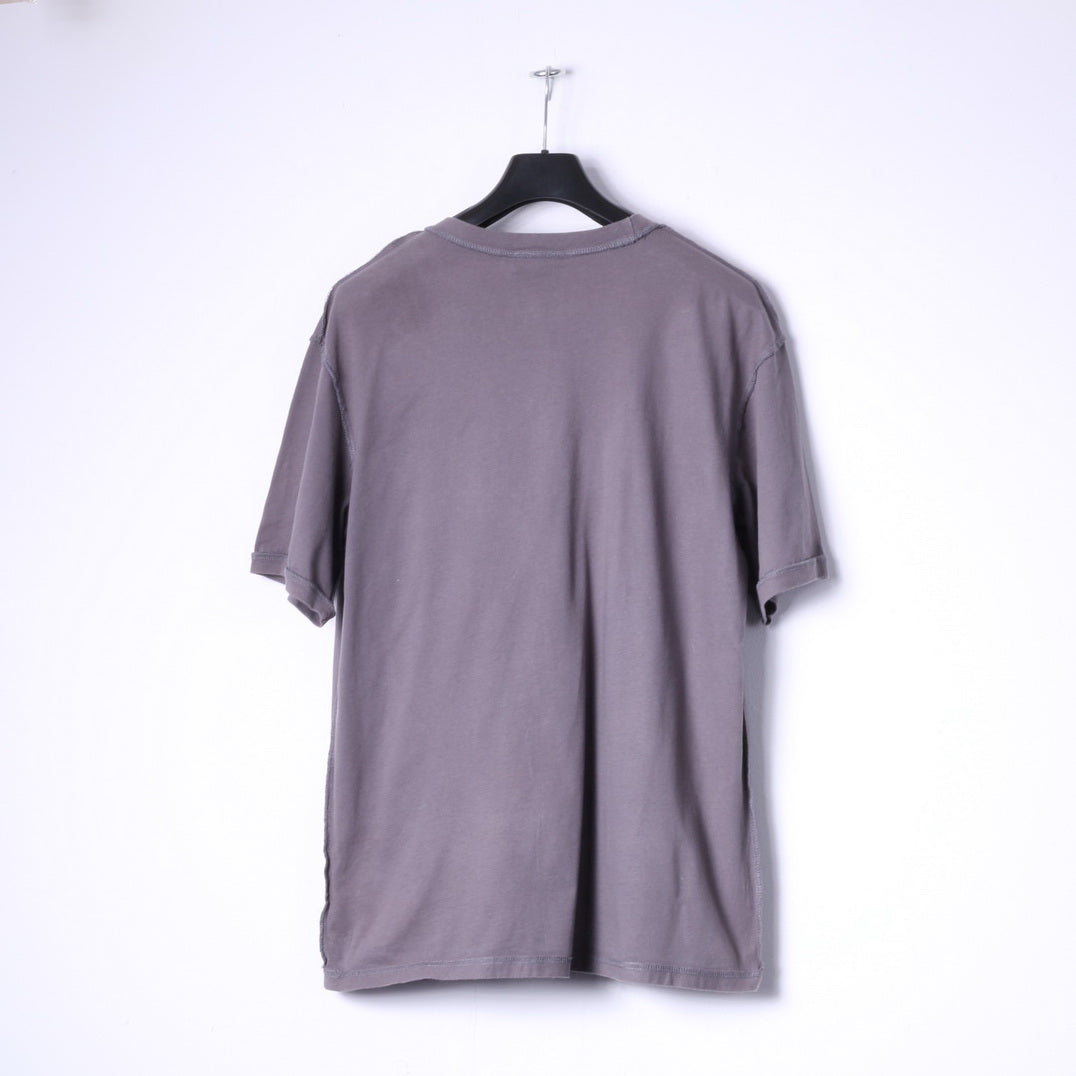 Sunderland AFC T-Shirt L pour hommes, haut en coton gris avec Logo du Club de Football