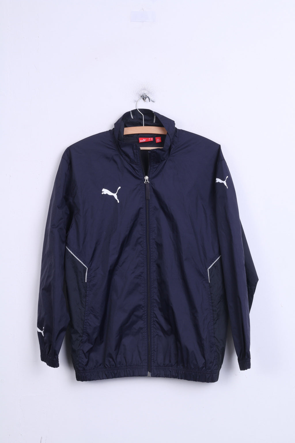 Puma Boys 32/34 Track Top Jacket Sport Training Navy - RetrospectClothes