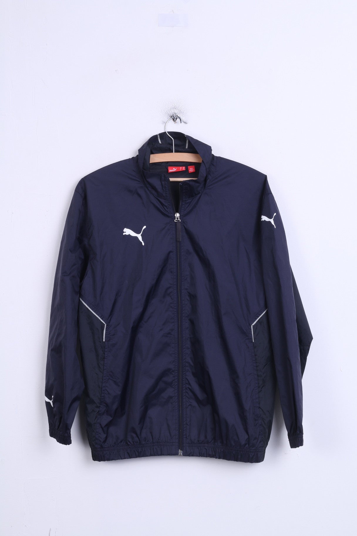 Puma Boys 32/34 Track Top Jacket Sport Training Navy - RetrospectClothes