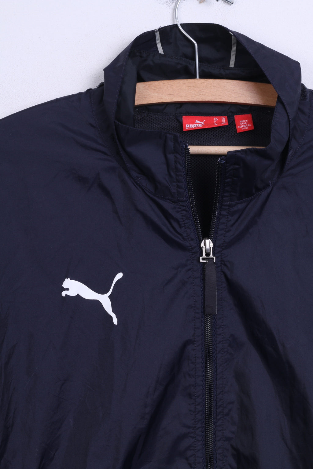 Puma Boys 32/34 Track Top Jacket Sport Training Navy - RetrospectClothes