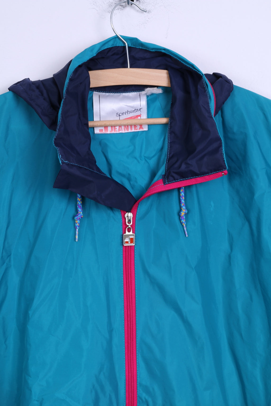 Jeantex Veste de pluie L pour hommes, vêtements de sport, haut à capuche imperméable en nylon