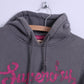 Superdry Womens M Sweatshirt Grey Cotton Hooded Kangaroo Pocket Hoodie