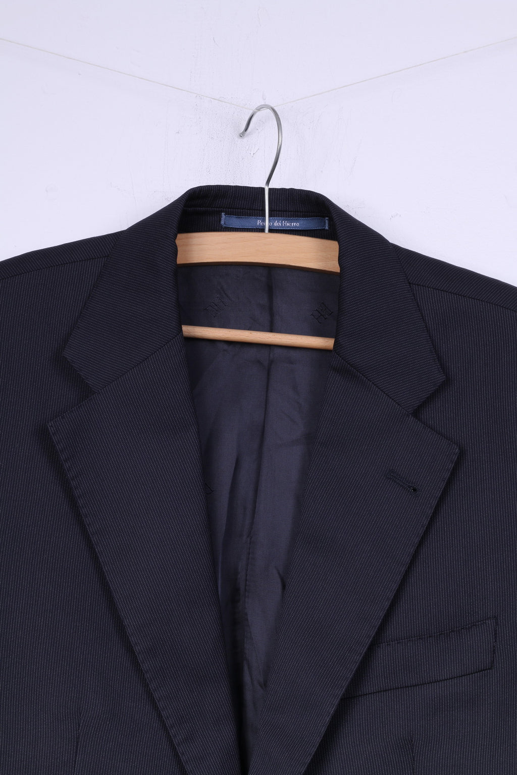 Pedro Del Hierro Giacca da uomo 48 M Top in lana a righe monopetto