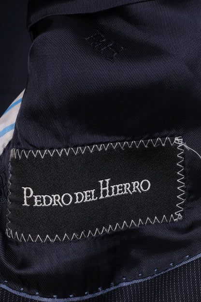 Pedro Del Hierro Mens 48 M Blazer Single Breasted Stripe Wool Top