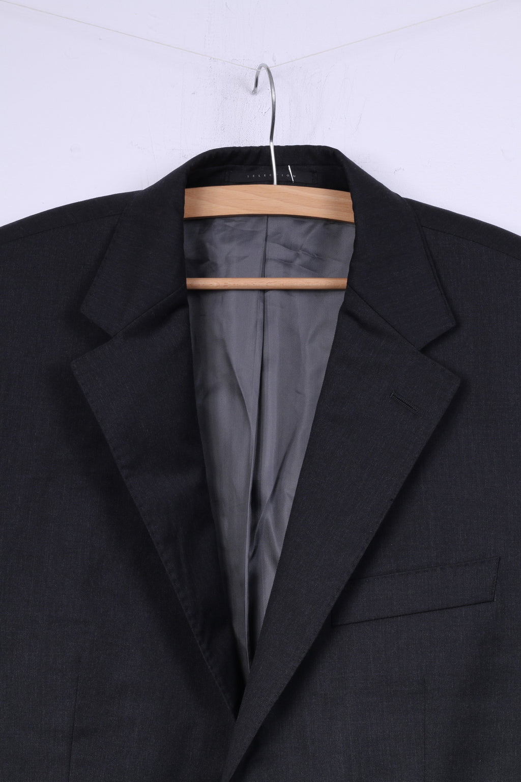 Hugo Boss Men 25 40 Blazer Charcoal Single Breasted Gilbert2/Tower Wool Jacket